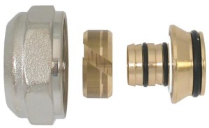 ZŁĄCZKA ZACISKOWA ZACISK DO RURY PEX ALUPEX 16X3/4