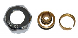 ZŁĄCZKA ZACISKOWA ZACISK DO RURY PEX 16X3/4 CHROM